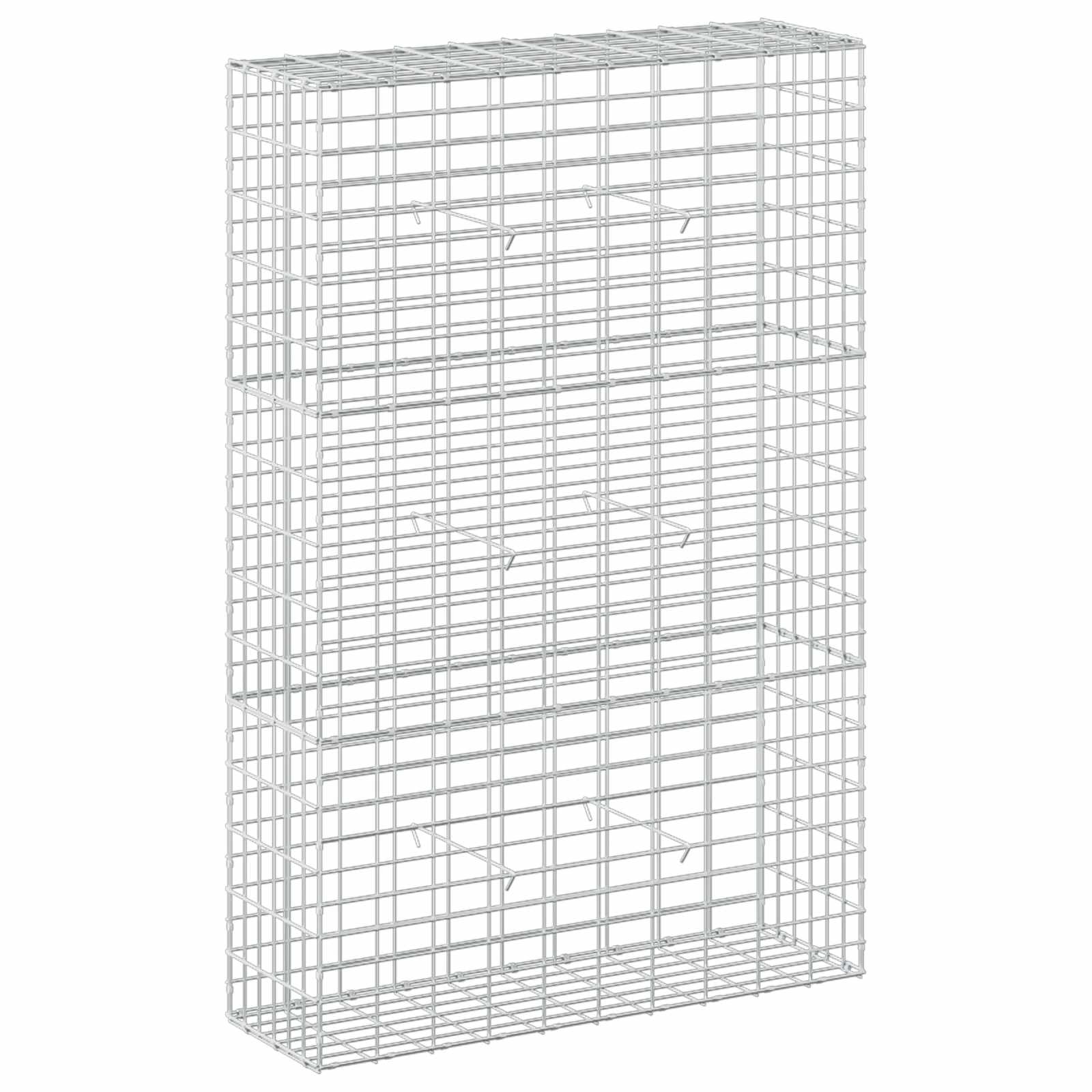 Gabione Mit 3,5 Mm Draht Und 5x10 Cm Maschen 100x30x150 Cm Vidaxl