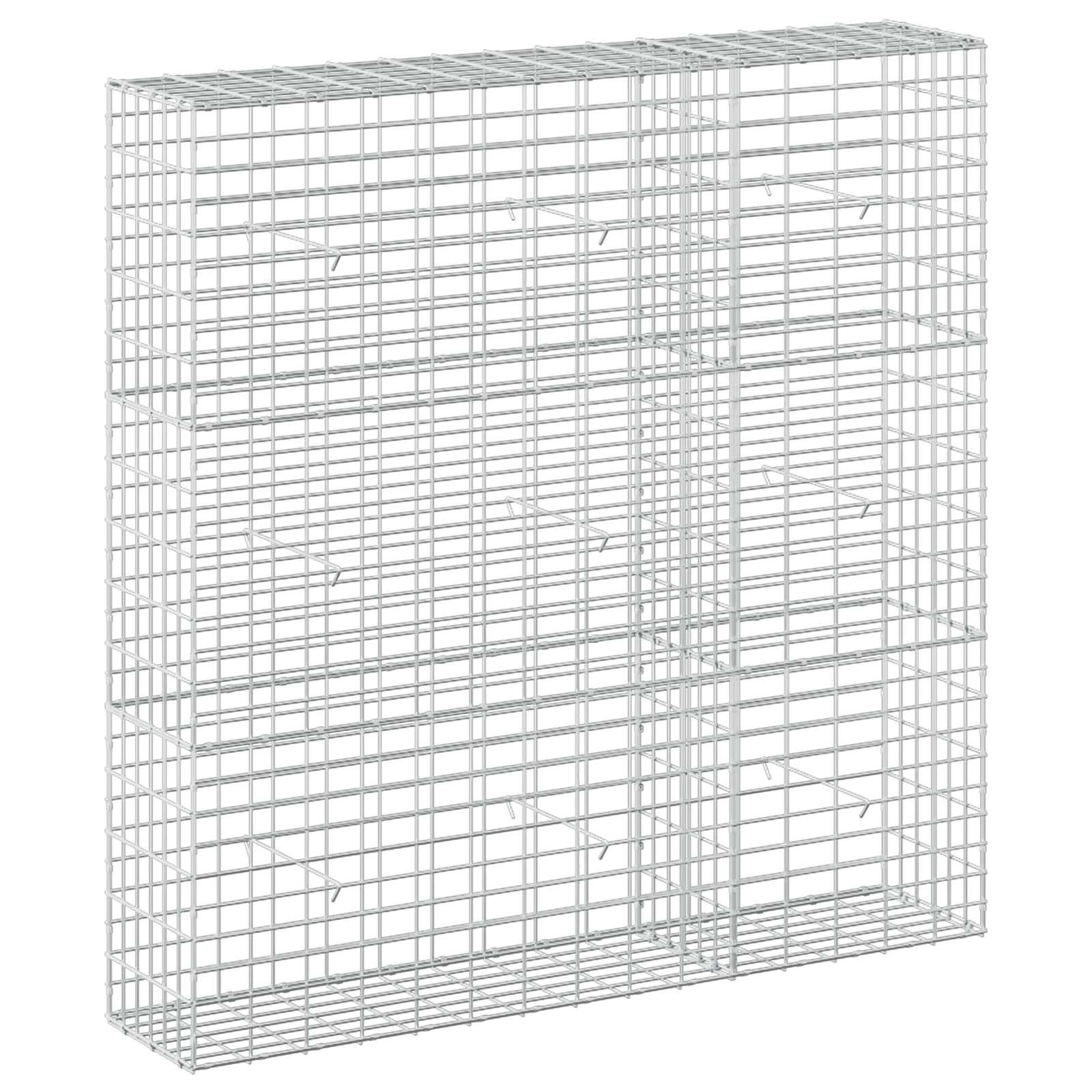Gabione Mit 3,5 Mm Draht Und 5x10 Cm Maschen 150x30x150 Cm Vidaxl