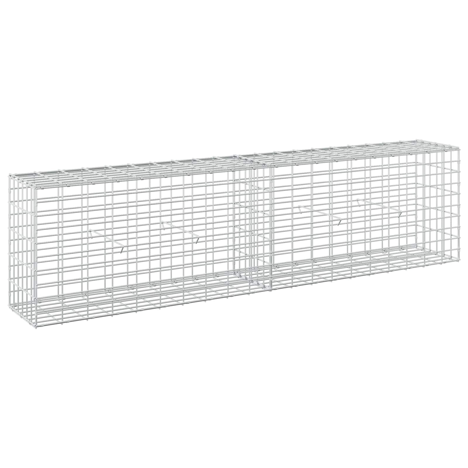 Gabione Mit 3,5 Mm Draht Und 5x10 Cm Maschen 200x30x50 Cm Vidaxl
