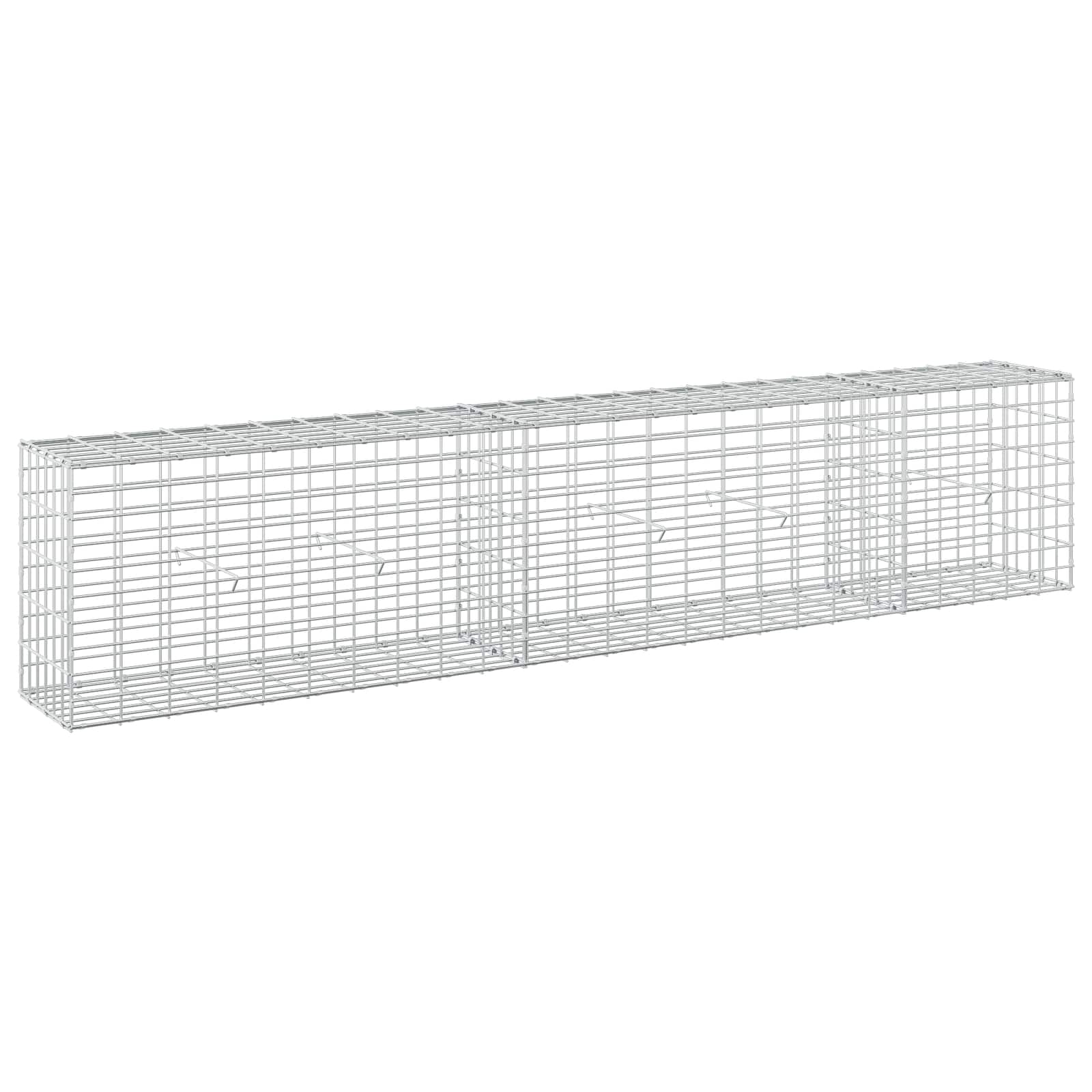 Gabione Mit 3,5 Mm Draht Und 5x10 Cm Maschen 250x30x50 Cm Vidaxl