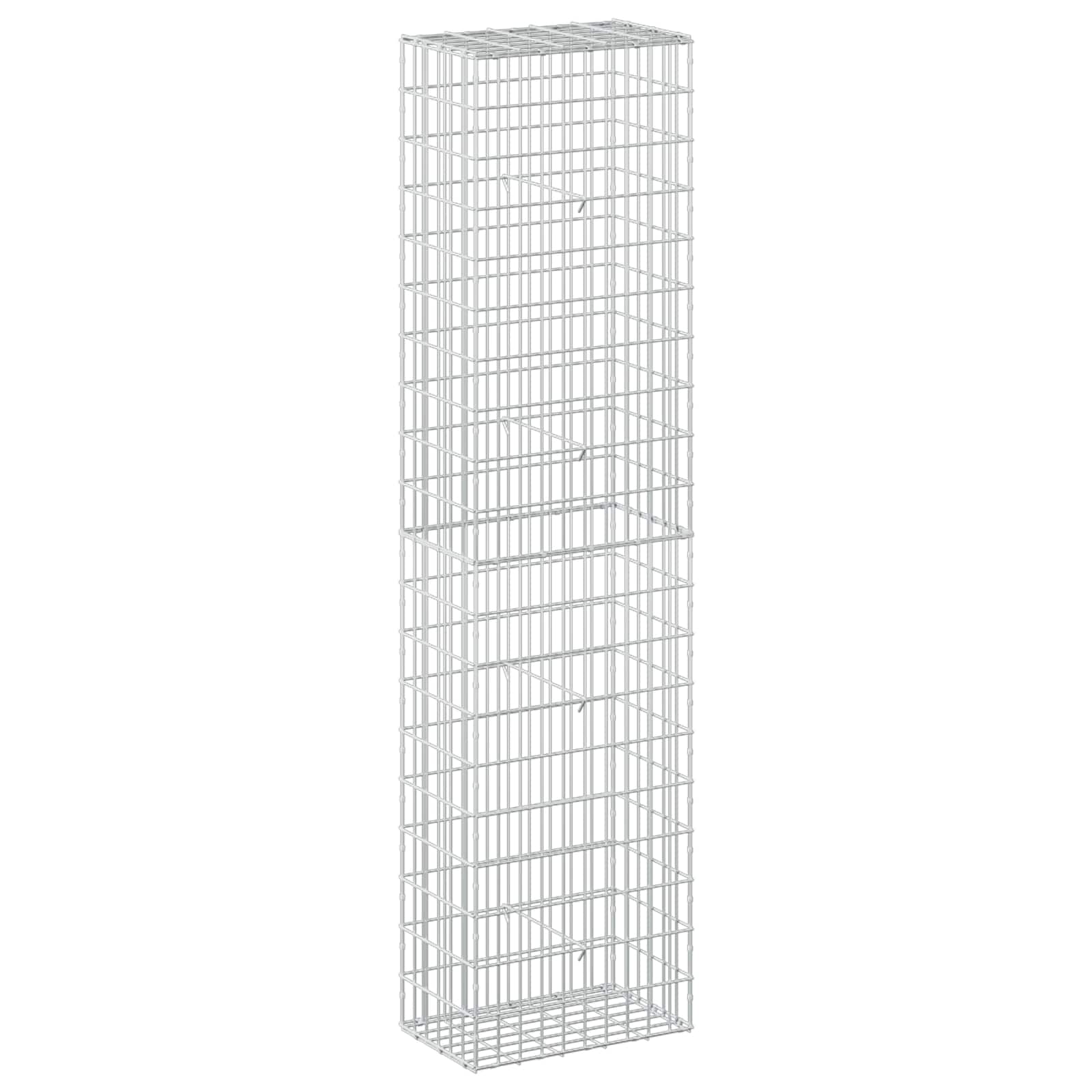 Gabione Mit 3,5 Mm Draht Und 5x10 Cm Maschen 50x30x200 Cm Vidaxl