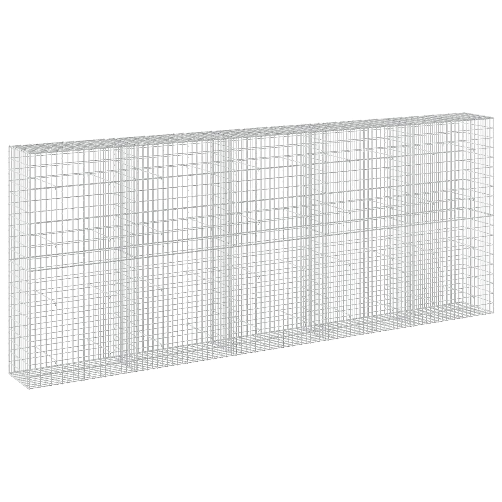 Gabione Mit 3,5 Mm Draht Und 5x10 Cm Maschen 500x50x200 Cm Vidaxl