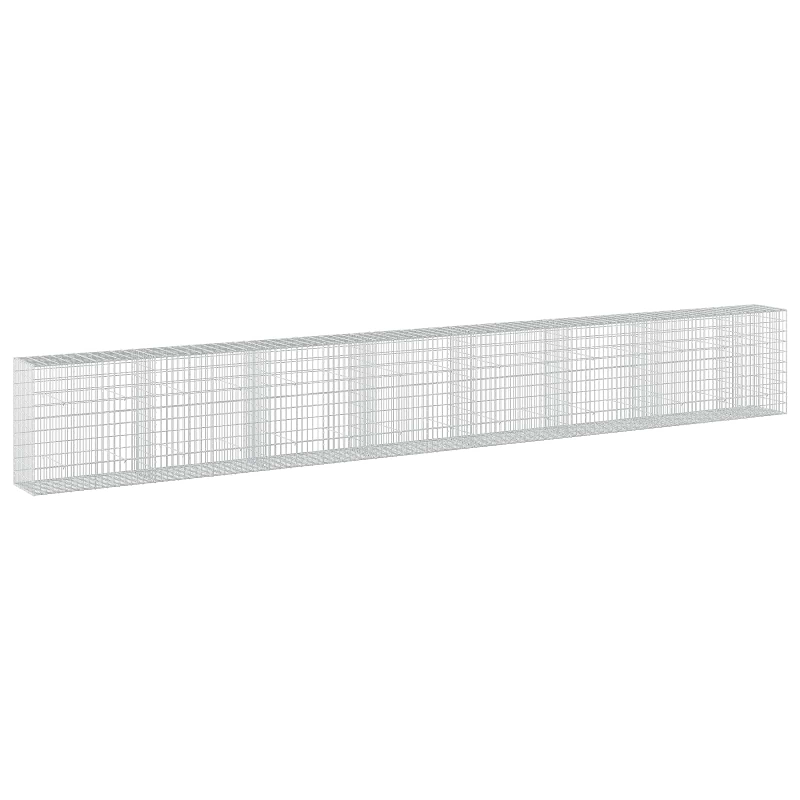 Gabione Mit 3,5 Mm Draht Und 5x10 Cm Maschen 750x50x100 Cm Vidaxl
