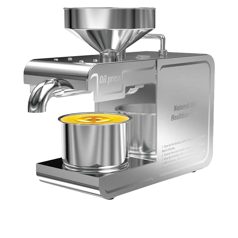 Ölpressmaschine, Temperaturregelung, Edelstahlkonstruktion, 220v, Eu