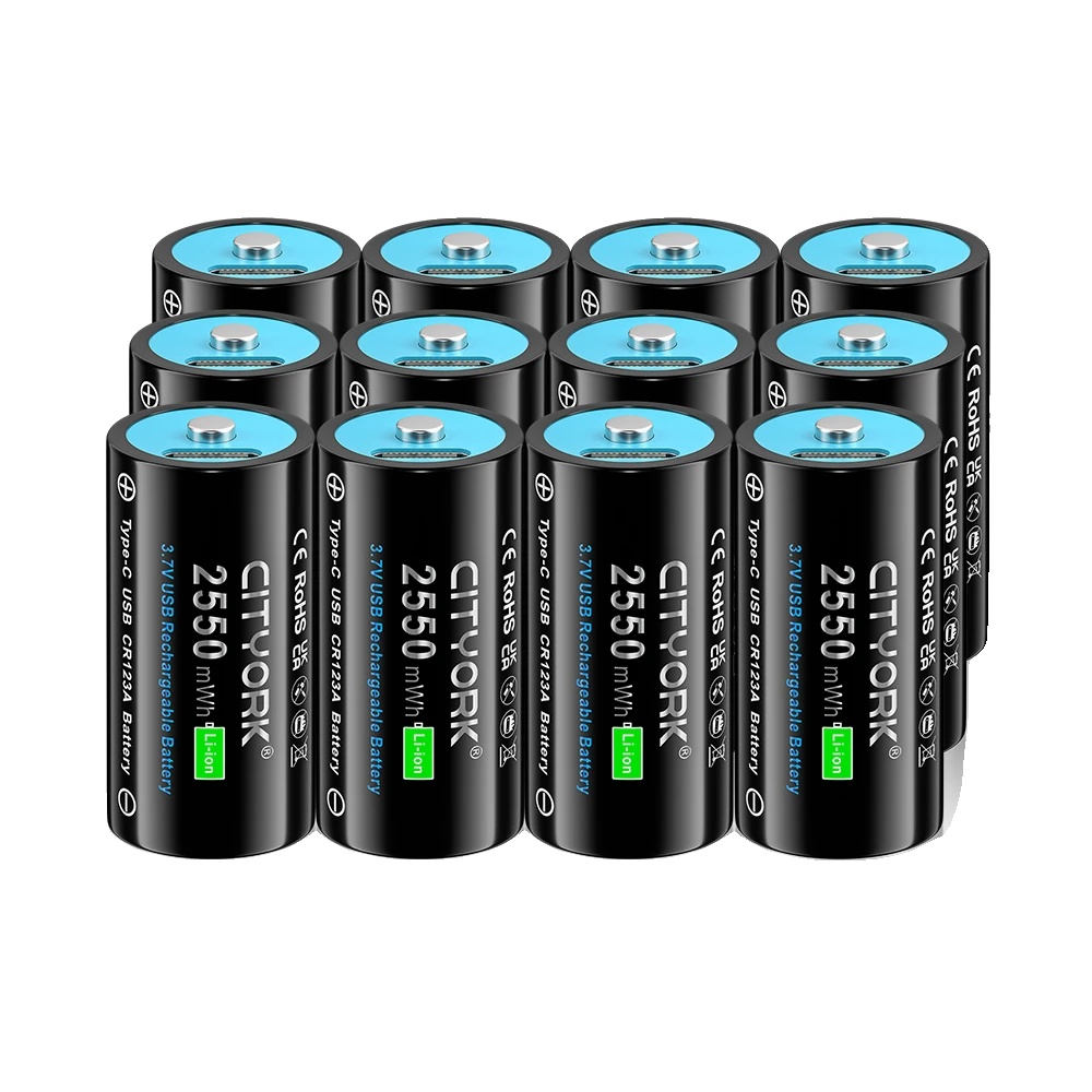 Wiederaufladbare Batterie, 3,7v, Langanhaltende Leistung, 12pcs