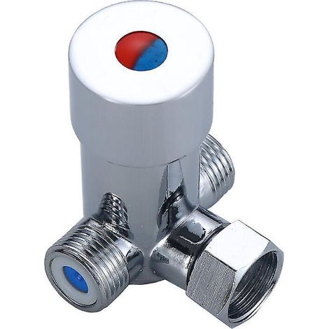 Warm- Und Kaltwasser-mischbatterie, Rostfrei, G1/2-zoll-mischbatterie, Thermostatisch, Langlebige Legierung