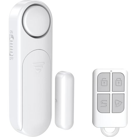 Kabellose Alarmanlage Für Zuhause, Tür- Und Fensteralarm, 2 Modi, Kabelloser Magnetsensor Für Sicherheitssysteme, Kindersicherung, Weiß
