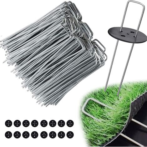 100 Stück Heringe Für Campingzelte + 16 Unterlegscheiben, Stahl (150x40x3mm), Für Den Garten