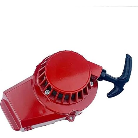 47-49cc Mini-moto-seilzugstarter, 2-takt-luftgekühltes Motorrad Dirt Quad Seilzugstarter Kunststoff Handstarter Verteiler Seilzugstarter Motorradverteiler (rot)