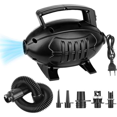 Elektrische Luftpumpe, 600 W, Mit 5 Düsen, Elektrische Pumpe, Aufblasbare Matratze Für Pool, Boje, Yogabälle, Aufblasbare Matratze