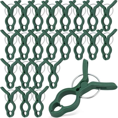Packung Mit 50 Wiederverwendbaren Pflanzenstützclips Für Tomaten Und Orchideen – Zum Befestigen Und Begradigen Der Stängel Von Kletterpflanzen Und Ranken