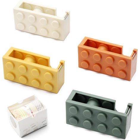Set Mit 4 Klebebandabrollern, Klebebandabroller, Für Kinder, Tesa-abroller Zum Schnellen Abschneiden Von Klebeband