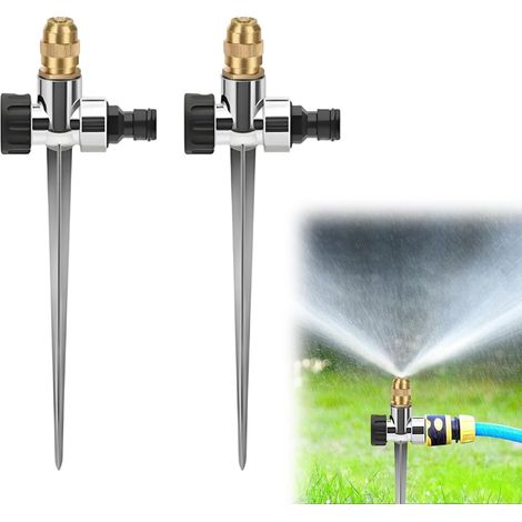 Set Mit 2 Metall-rasensprengern, Automatische Sprenger, Verstellbare Messing-bewässerungsdüse