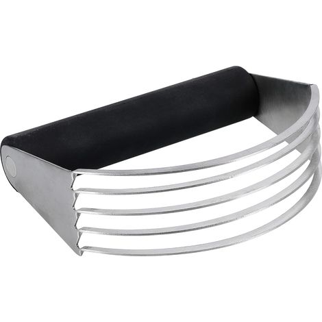 Hand-teigknetmaschine Aus Edelstahl, Schwarz Und Silber