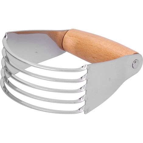 Teigkneter Aus Edelstahl, 5 Klingen, Komfortabler Griff, Backutensil Aus Edelstahl