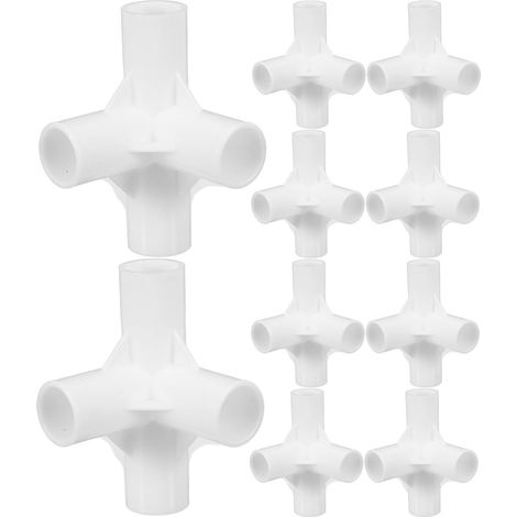 10 Stück Kunststoffverbinder Für Kleiderschrank Und Schuhregal, 16 Mm, Weiß 4-wege-adapter Für Schrankorganisatoren