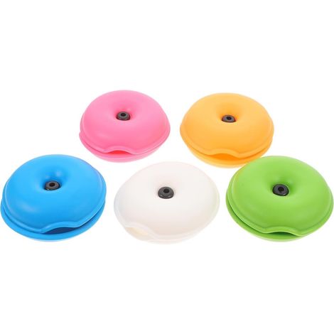 5er-set Turtle-kabelaufwickler Für Usb- Und Kopfhörerkabel, Aus Weichem Und Flexiblem Tpr, Kompakte Größe (7 Cm), Verschiedene Farben Für Büro Und Reisen