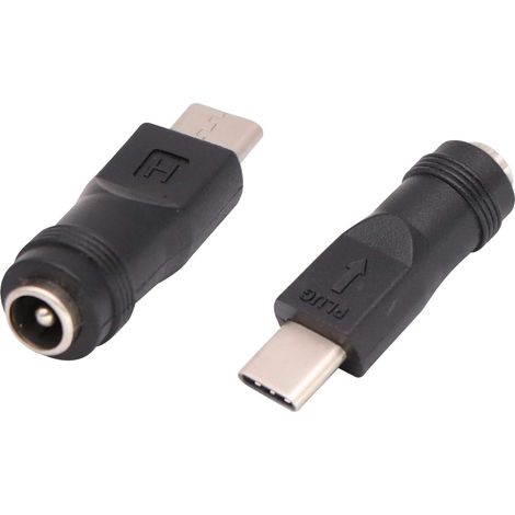 Usb-c-auf-dc-5,5x2,1-mm-buchse – Netzteil Für Usb-c-ladegeräte (2 Stück)