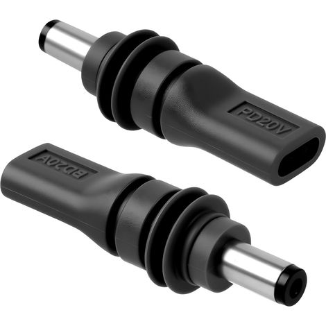 Usb-c-auf-dc-5,5-mm-x-2,1-mm-adapter, Kompatibel Mit Starlink Mini, Pd 100 W, Typ-c-buchse Auf Dc5521-stecker