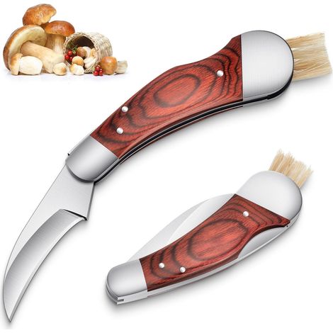Tragbares Pilzmesser, Bürste, Klappbares Outdoor-messer Für Pilzsammler
