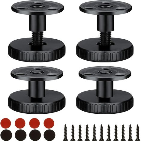 4 Verstellbare Möbelfüße, 30–43 Mm, Schwarz