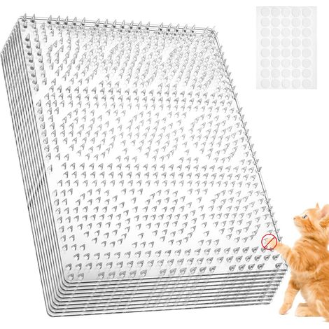 10-teiliges Transparentes Katzenabwehrset 40 X 33 Cm – 2,5 Cm Lange Abschreckungsspitzen Für Sofa, Garten & Pflanzen – Flexibel Und Zuschneidbar, Schützt Möbel Vor Kratzern