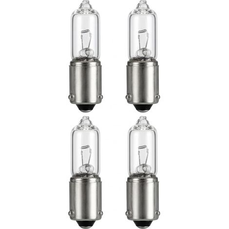 H21w-glühbirne, 12v 21w-glühbirne Mit 120-grad-offset-stiften, Klarglas-halogenlampe Für Fahrzeugbeleuchtung, Bay9s-glühbirne Für Nebelschluss- Und Rückfahrscheinwerfer, 4er-packung