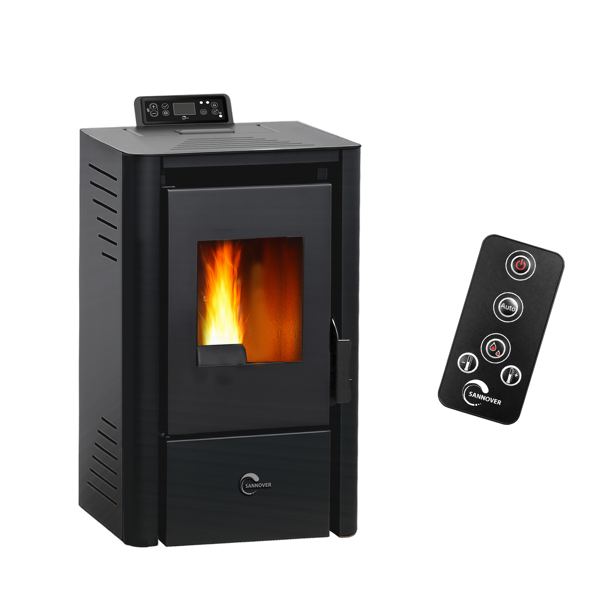 Luft- Pelletofen Anita 8,2 Kw Sannover Schwarz