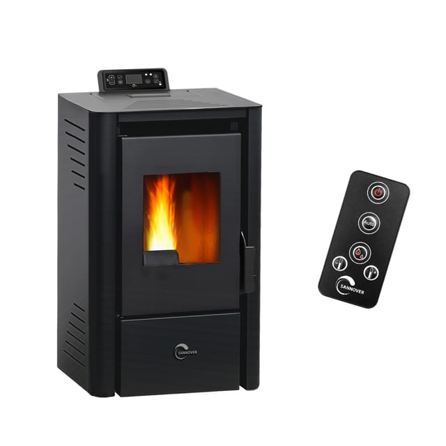 Luft- Pelletofen Anita 8,2 Kw Sannover Schwarz