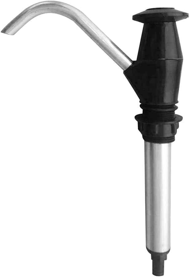 Universelle Handpumpe – 1 Stück – Aluminium Und Kunststoff – Für Wohnwagen- Und Küchenspülen – Schwarz Und Silber – 275 Mm