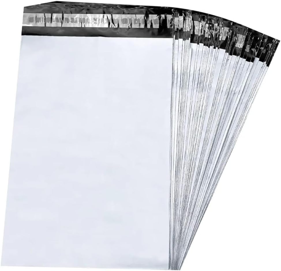 Versandbeutel – 50 Stück – 60 Mikron Polyethylen – Selbstklebend – Für Kleidung Und Pakete – 45 X 55 Cm