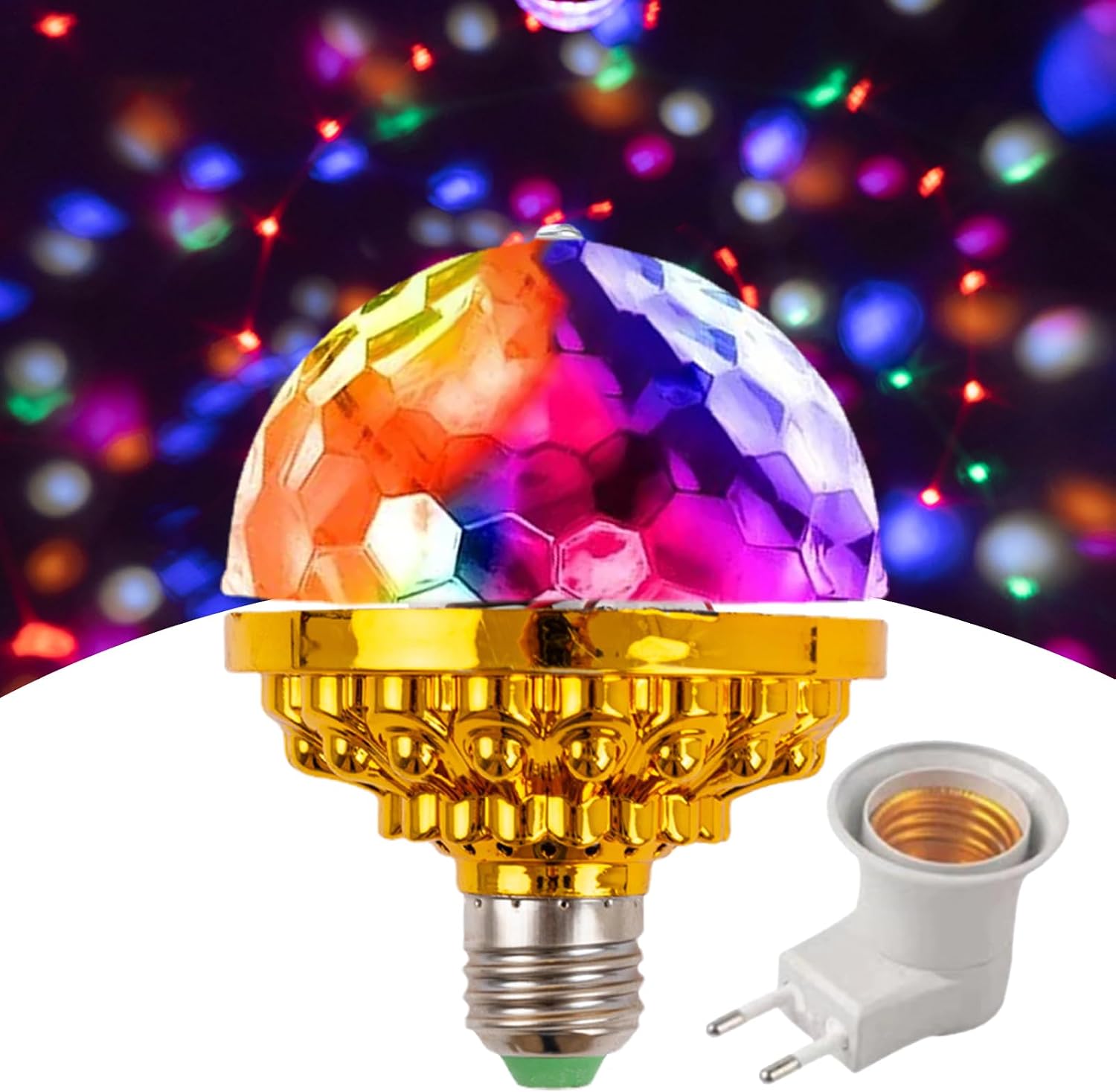 Rotierende Led-discolampe – 1 Stück – Mehrfarbig – E27 – Für Zuhause, Bar Oder Weihnachten