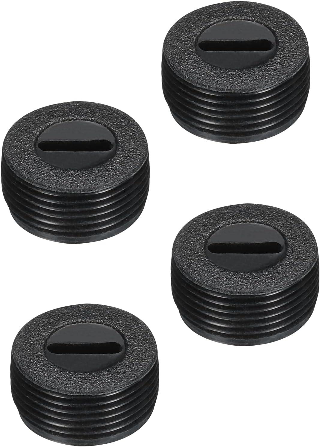 Bürstenhalterkappe – 4er-pack – Schwarzer Kunststoff – Präzisionsgewinde – Für Elektromotoren – 16 Mm