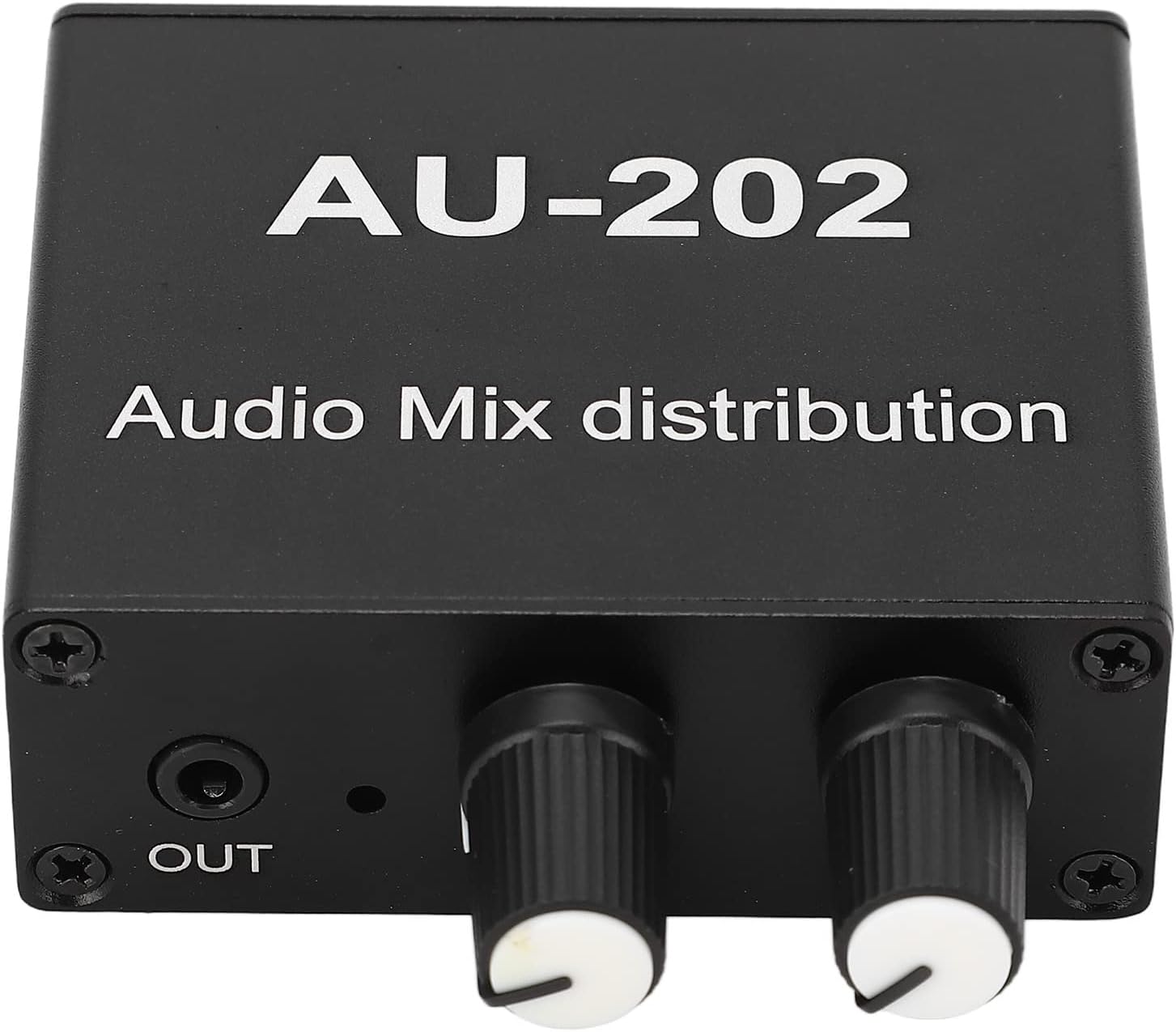 Stereo-audioverteiler – 1 Stück – Aluminiumlegierung – 2 Eingänge, 2 Ausgänge, 3,5-mm-klinkenbuchse – Klangmischung Für Kopfhörer Und Lautsprecher
