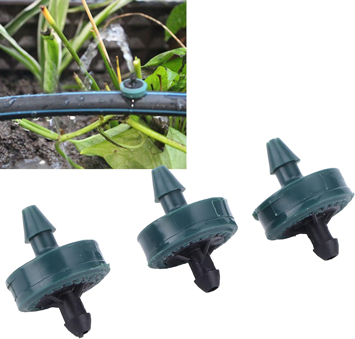 Tropfer – 100 Stück – Kunststoff – Druckausgleich – Gartengewächshaus – 8 L/h