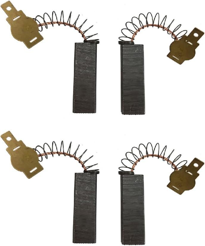 Kohlebürsten – 4er-pack – Kohlenstoff Und Metall – Hohe Leitfähigkeit – Für Elektromotoren – 6,3 X 11 X 32 Mm