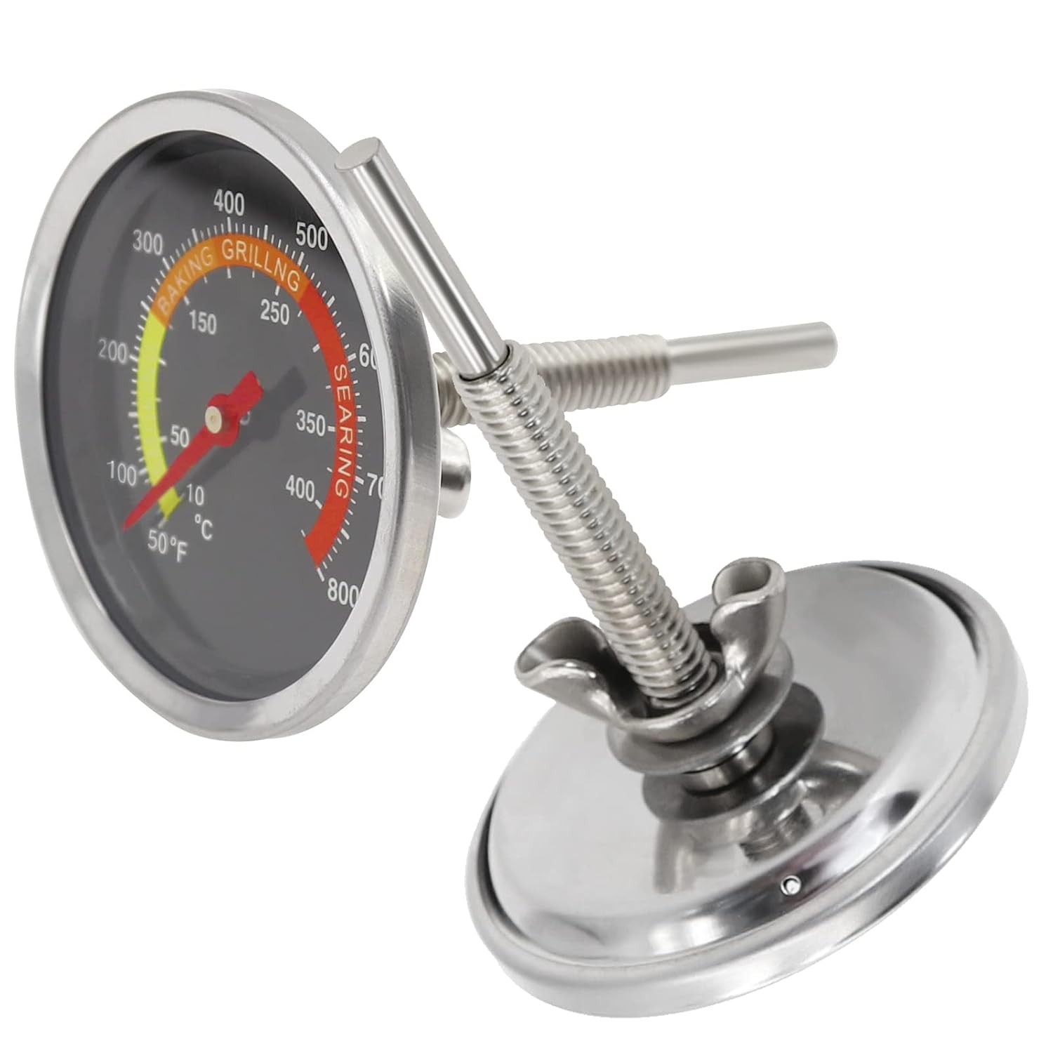 6 Cm Grillthermometer – Edelstahl – Präzise Messung – Für Backofen Und Grill