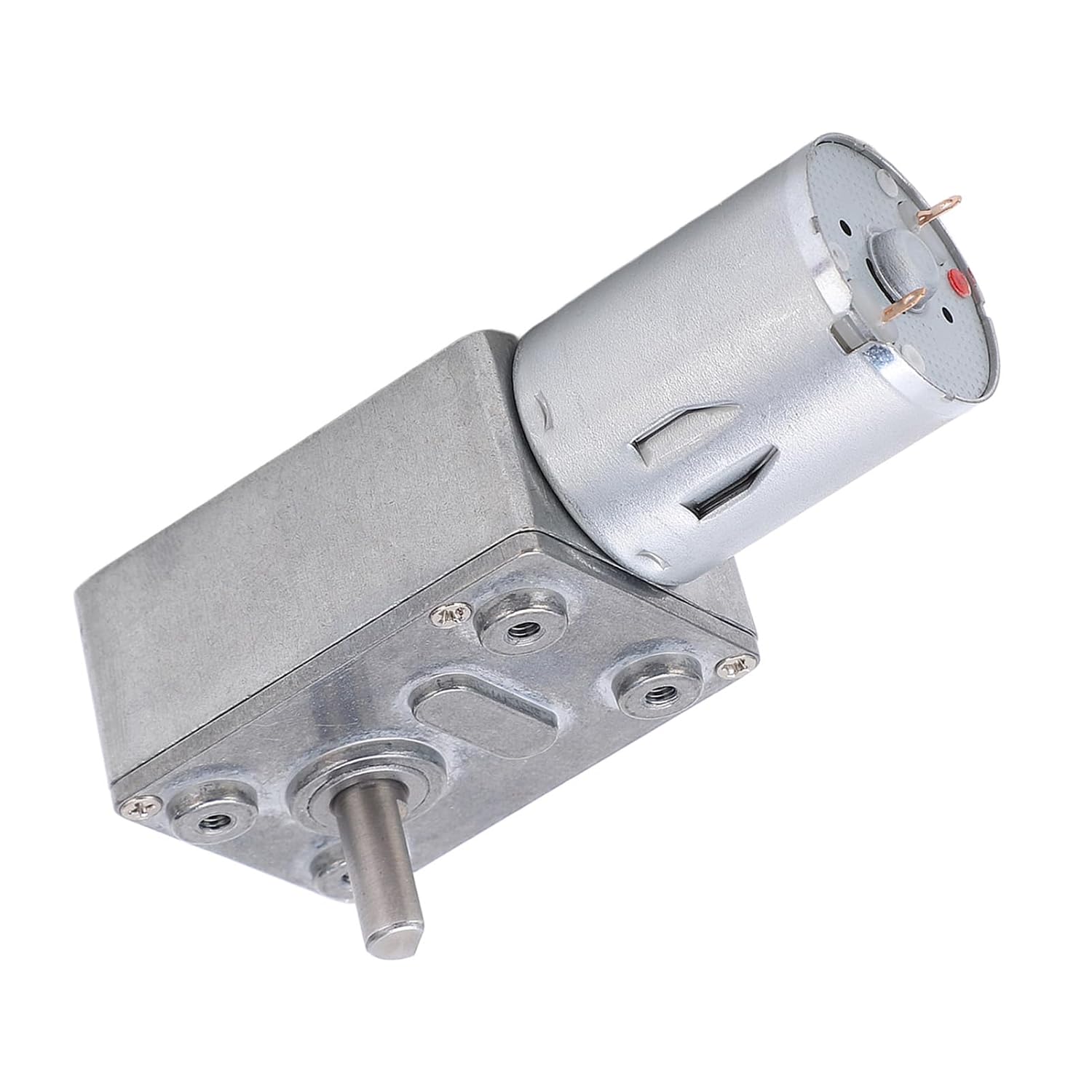 12-v-schneckengetriebemotor – 1 Stück – Stahl – Reversibel (im Uhrzeigersinn/gegen Den Uhrzeigersinn) – Für Tore Und Fenster – 20 U/min