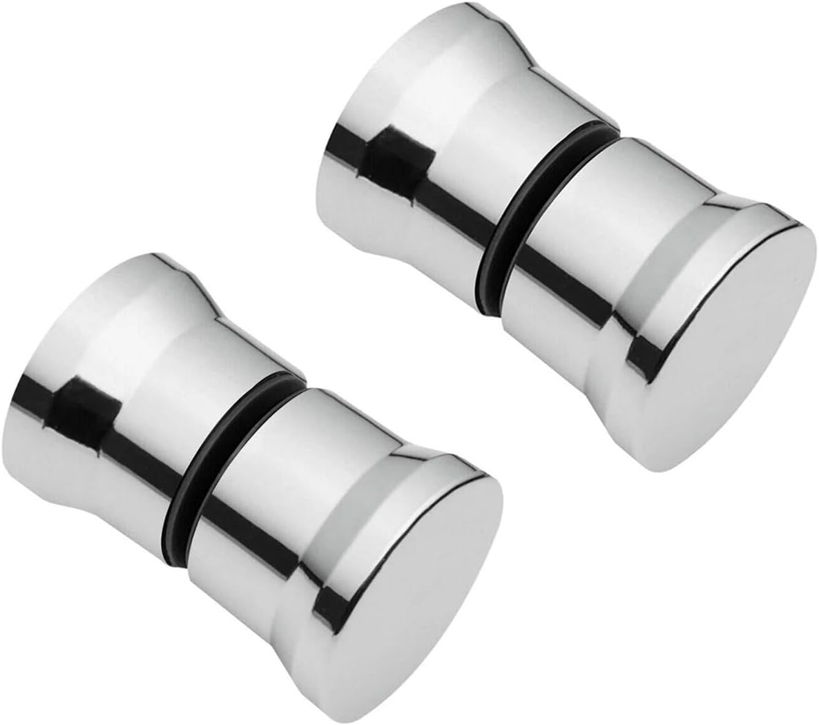 Duschtürgriff – 2er-set – Kunststoff, Verchromt – Glasbefestigung 4–12 Mm – Ersatz Für Duschkabinen