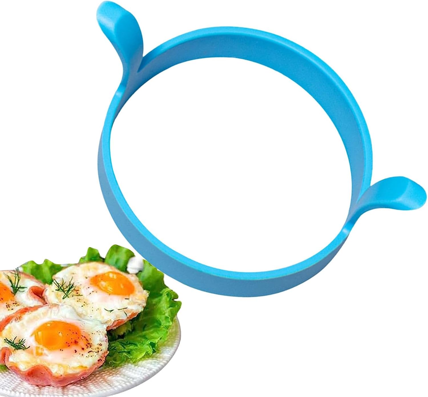 Kochring – 1 Stück – Lebensmittelechtes Silikon – Antihaftbeschichtet Und Langlebig – Für Eier Und Sandwiches – 11,5 X 8 X 5 Cm
