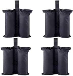 Gewichtssäcke – 4er-set – 600d Oxford-gewebe – Für Zelte Und Markisen – Schwarz