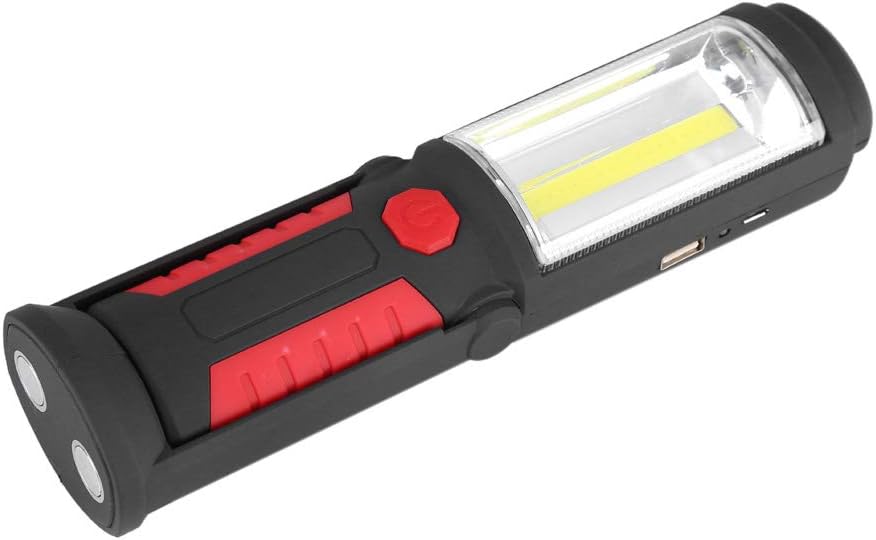 Cob-arbeitsleuchte – 1 Stück – Wiederaufladbare Led – Magnet Und Haken – Camping Und Reparatur – 3 W