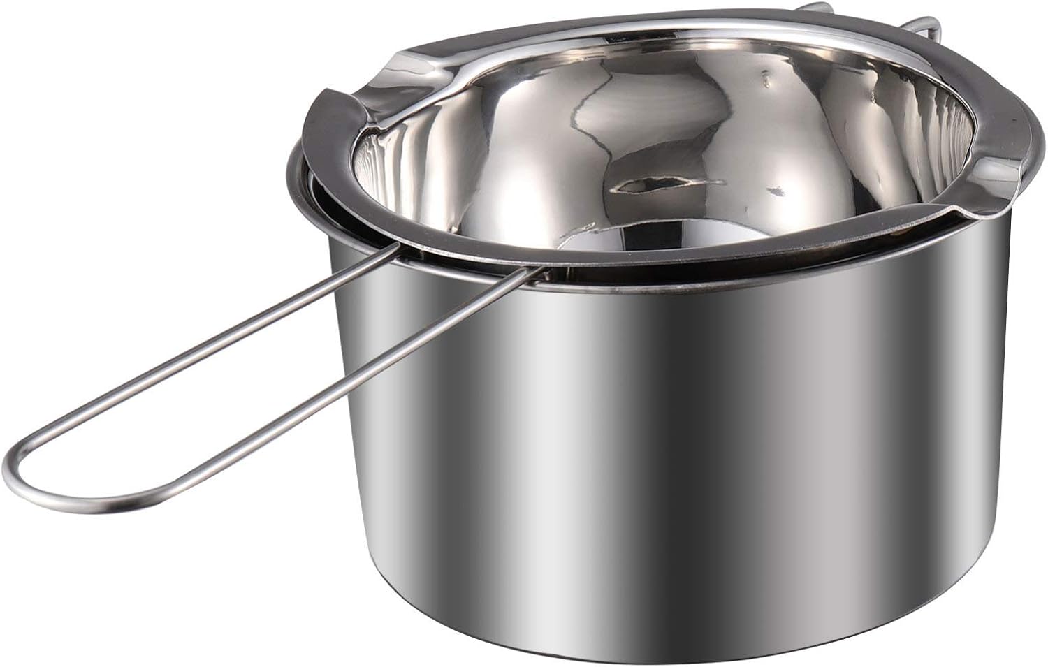 Edelstahl-wasserbad – 1 Set – 600 Ml – Zum Schmelzen Von Schokolade, Wachs Und Butter – Für Küche Und Bastelbedarf – 28 X 16 X 9 Cm