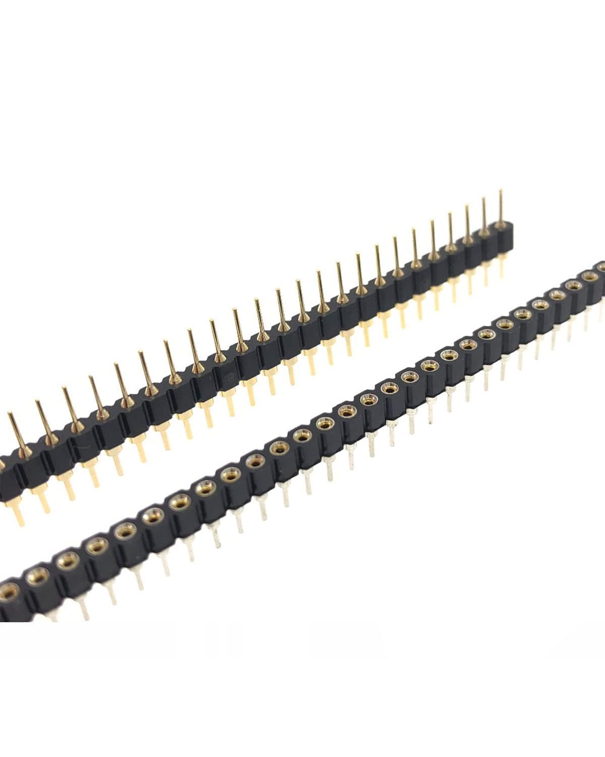 1x40-poliger Stecker – 10er-pack – 2,54 Mm Rastermaß – Stecker Und Buchse – Für Arduino Und Leiterplatten