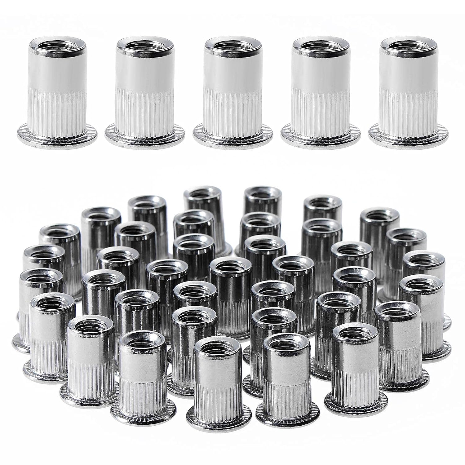 M6-nietmuttern – 100er-packung – Edelstahl – Hochleistungs-gewindebefestigung – Metall Und Kunststoff – 12 X 15 Mm