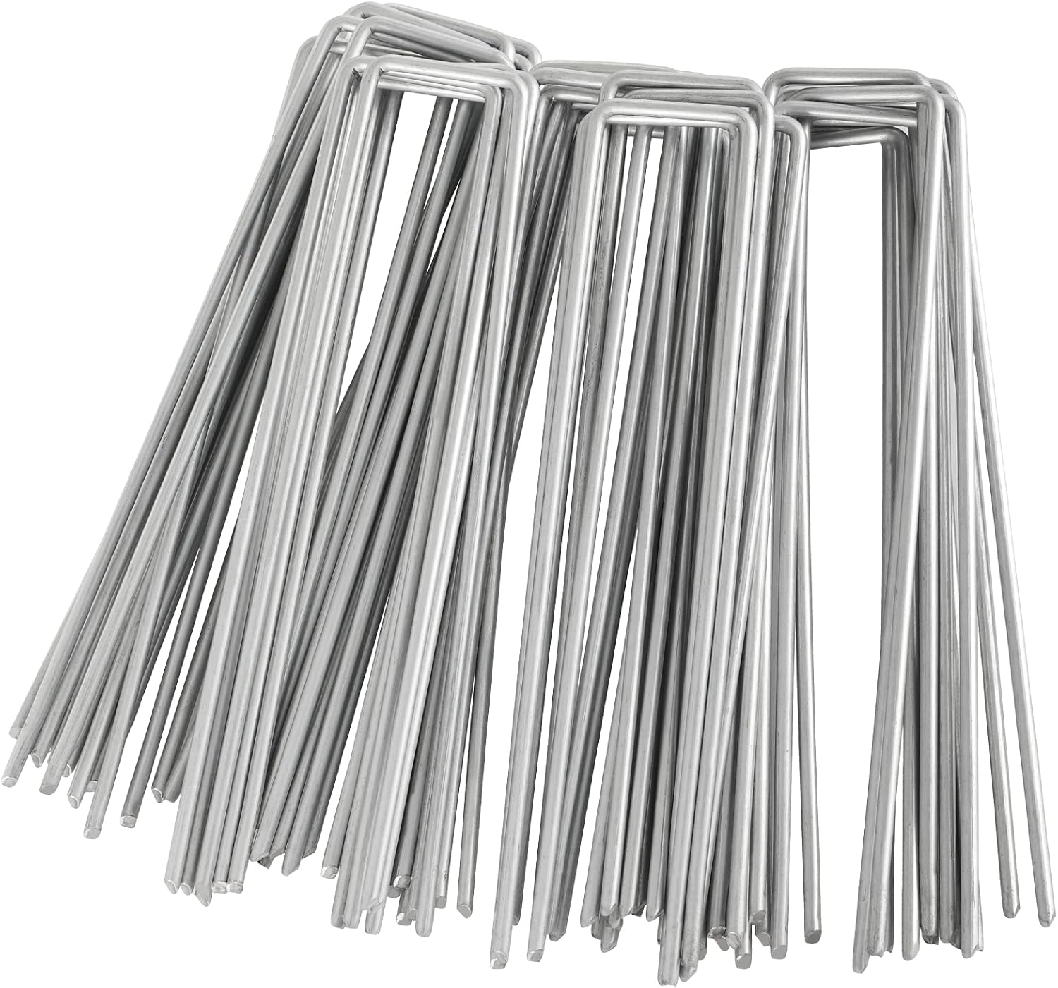 Verankerungspfähle – 100er-pack – Verzinkter Stahl – Robuste Bodenbefestigung – Garten Und Planen – 150 X 25 X 3 Mm