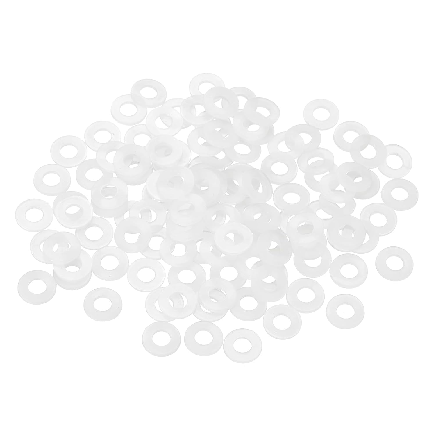 M4 Nylon-unterlegscheiben – 155 Stück – Robustes Weißes Kunststoff – Isolierung Und Korrosionsschutz – Sanitär- Und Maschinenbaureparaturen – 4 X 10 X 1 Mm