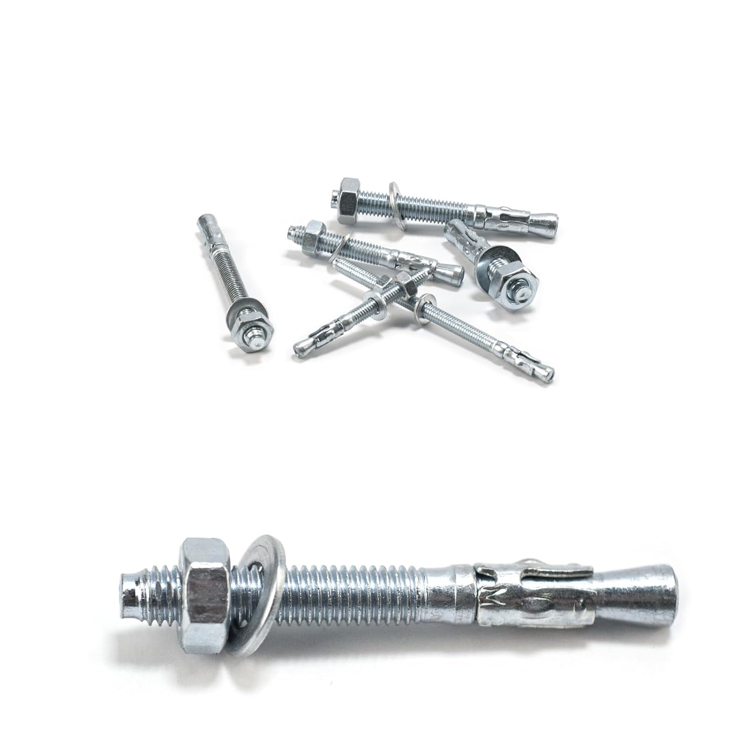 M8-ankerbolzen – 20er-pack – Kohlenstoffstahl – Hochleistungsbefestigung – Beton Und Stein – 8 X 70 Mm