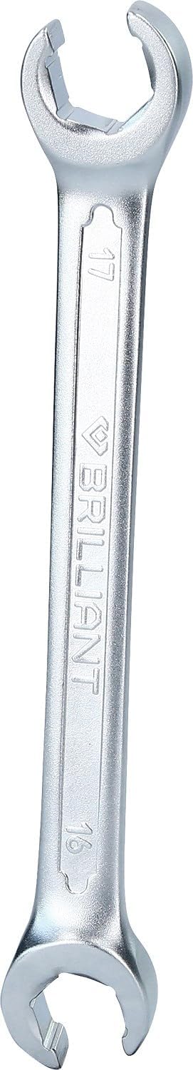 Rohrzange 16 X 17 Mm – 1 Stück – Chrom-vanadium-stahl – 15°-winkelaufnahme, Matt Verchromt – Kfz-mechanik Und Sanitärinstallation – 19,6 Cm