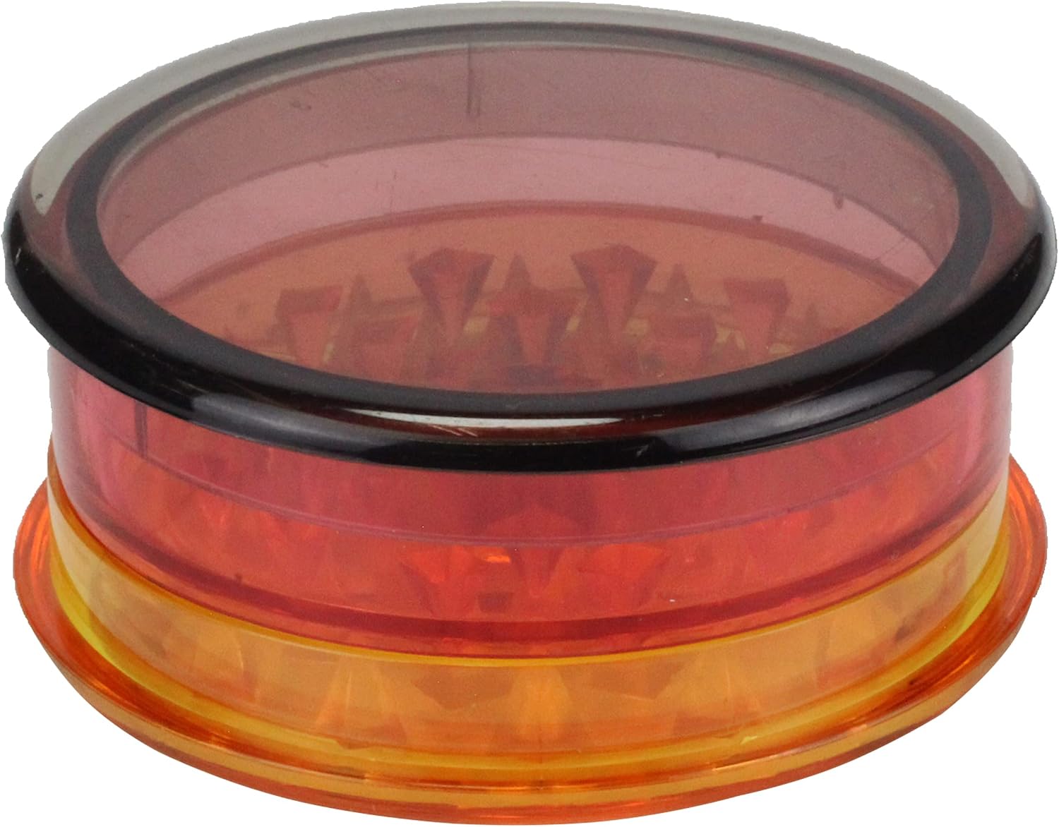 3-teiliger Kräutergrinder – Robustes 60-mm-kunststoffgehäuse – Magnetverschluss Und Aufbewahrungsfach – Ideal Für Gewürze Und Kräuter – Schwarz Oder Rot-gelb